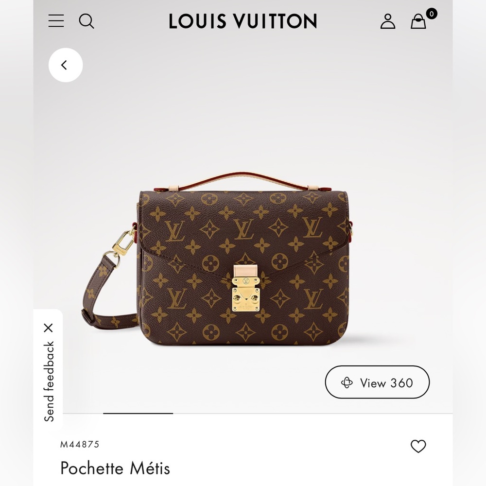 Louis Vuitton Monogram Pochette Métis Brown with Gold Hardware